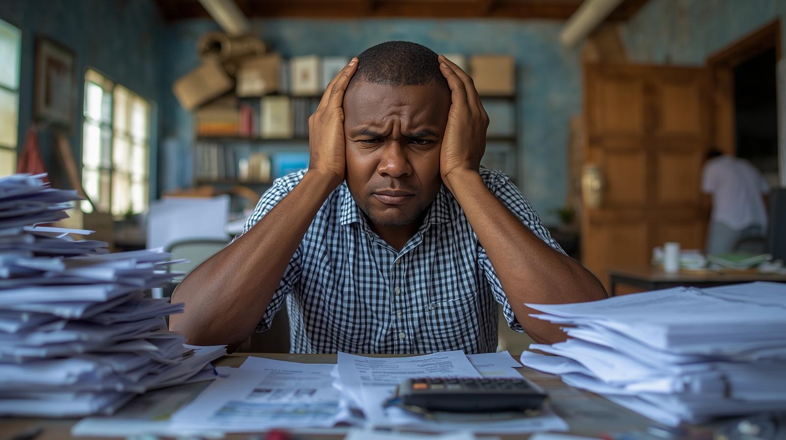 caribbean contractor paperwork stress, small business invoices